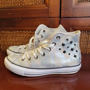 Converse Women's Chuck Taylor All Star Hardware Silver Sneakers